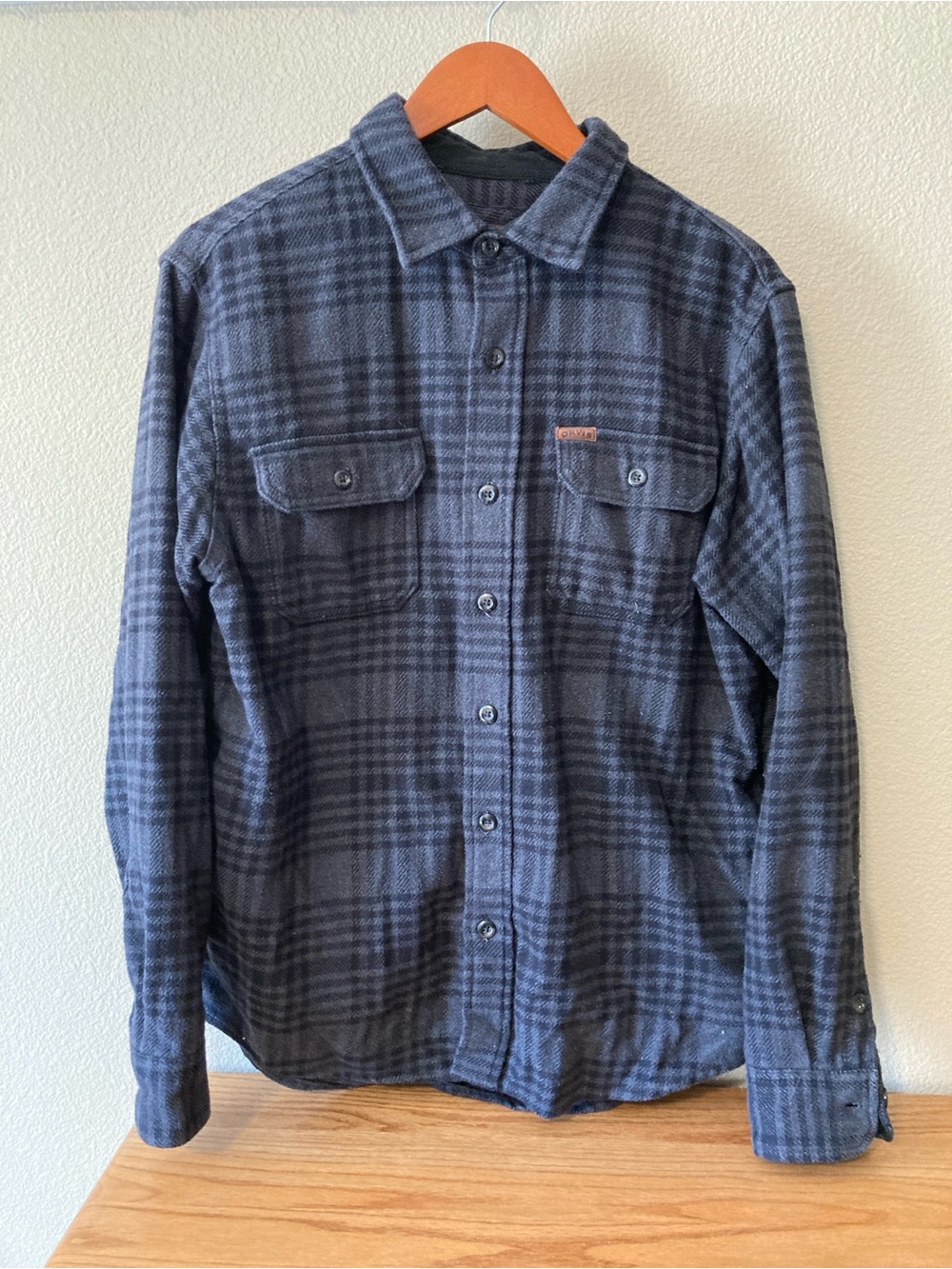 Orvis Men’s Plaid Heavyweight Flannel Shirt